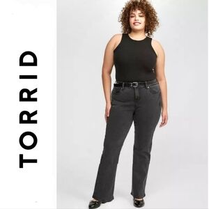 Torrid Bombshell Straight Premium Stretch High Rise Skinny Jeans 18R